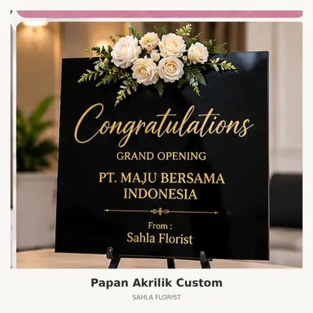 Papan Bunga Akrilik Padang